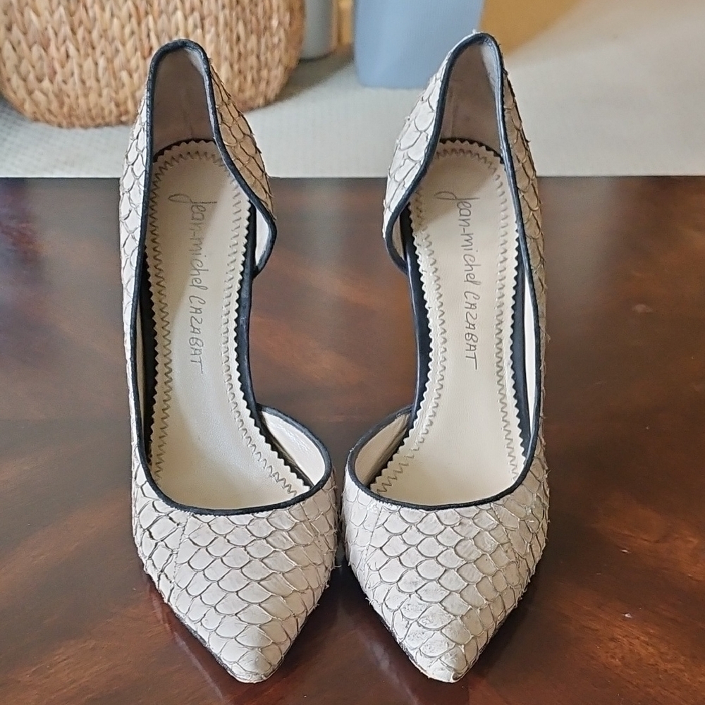 Jean-Michel Cazabat Snake Reptile Print Pump